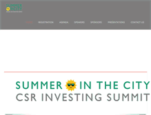 Tablet Screenshot of csrinvestingsummit.org
